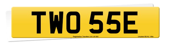 Registration number TWO 55E